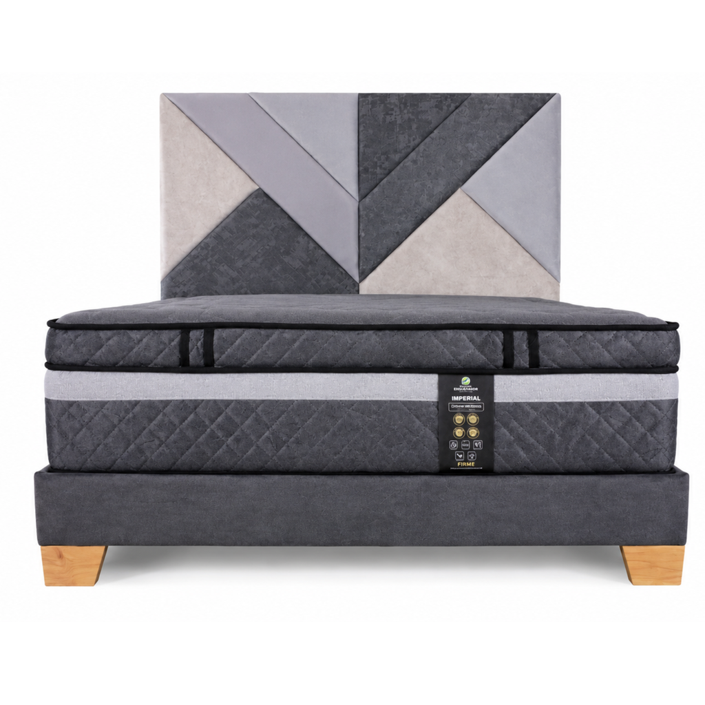 Combo Velvet + Colchón Imperial Deluxe