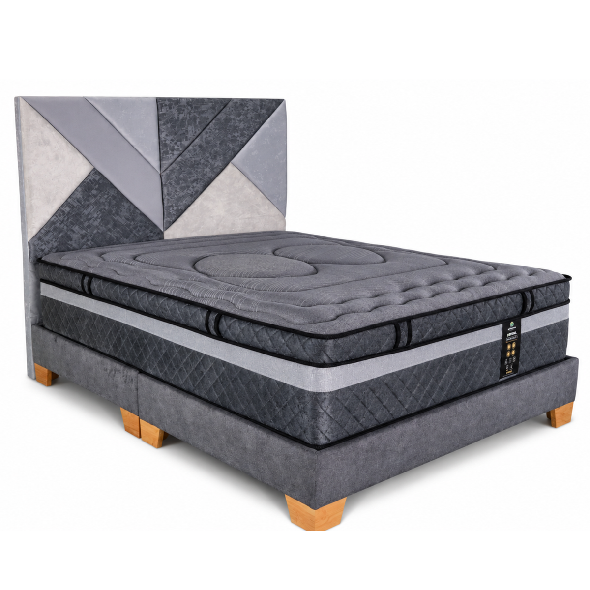 Combo Velvet + Colchón Imperial Deluxe