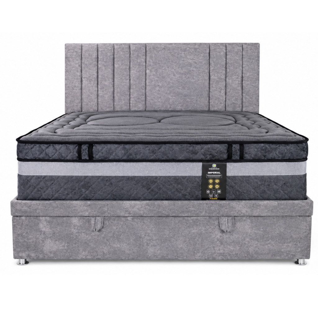 Cama Baúl + Colchón Elite Premium Penta