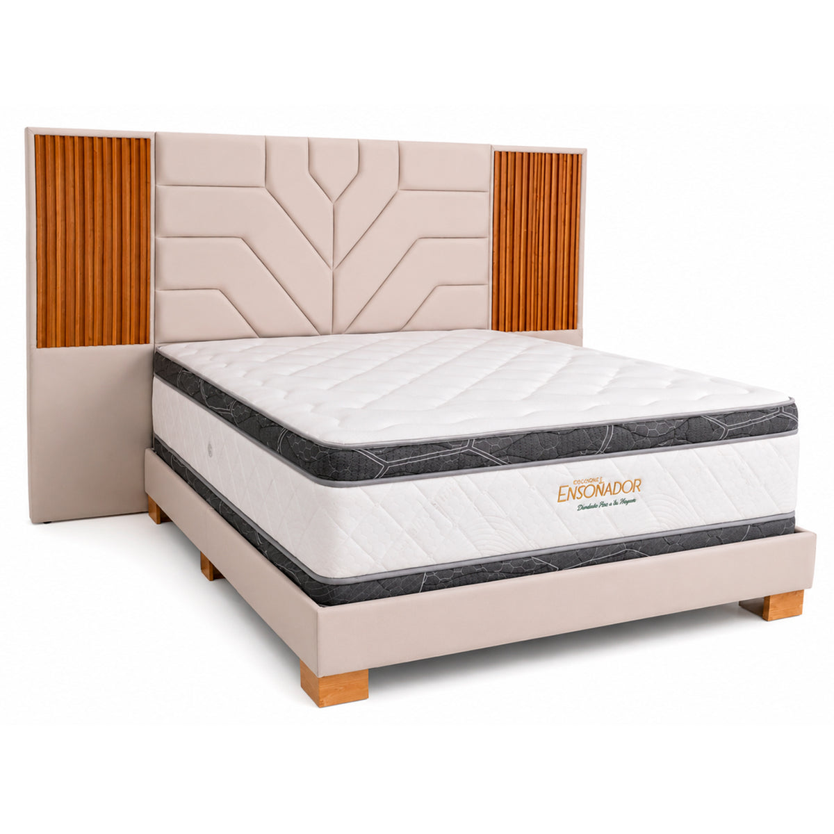 COMBO ZAFIRO PLEGABLE OLMO + COLCHON IMPERIAL PREMIUM