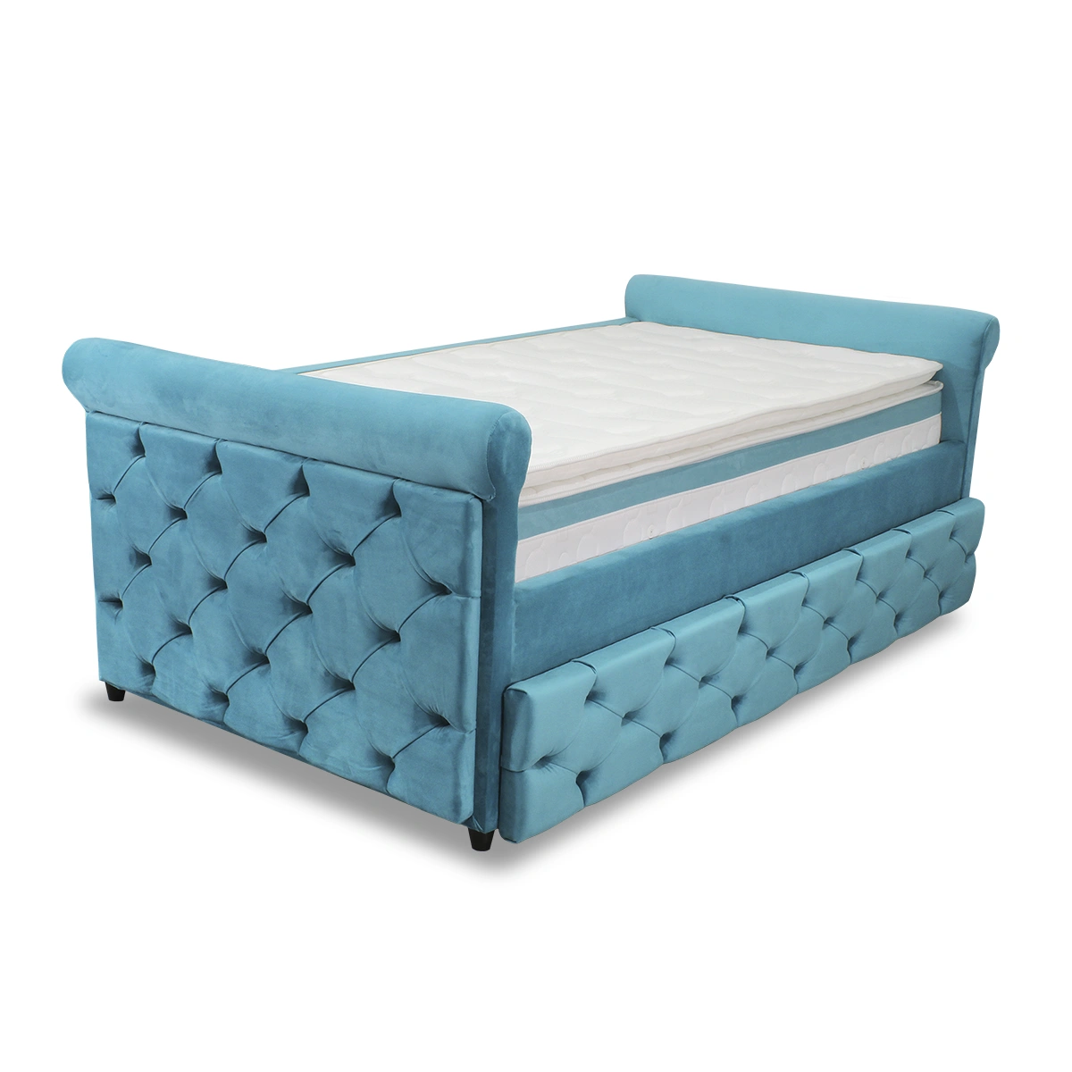 Cama Nido Opera Capitoneada azul 3