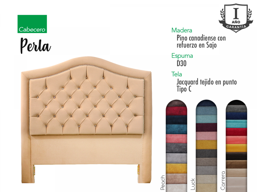 Brochure-cabecero-perla Colchones Ensoñador - Brochure, Cabecero, Perla